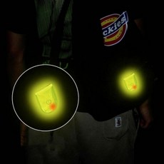 EA LED 반사 안전 클립 자전거 하이킹 달리기용 액세서리, 1개, 01LED안전클립-레드