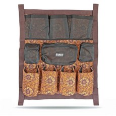 Jeffers Expression 트레일러 도어 캐디 - 말 용품 그루밍 도구 물병용 승마 압정 정리함 - 스톨 및 헛간용 걸이용 스트랩이 있는 패딩 포켓 - 승마 투알, Bloomin' Toolin'