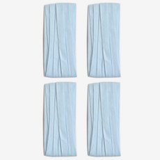 10mm 바이어스테이프 칼라바이어스 4yard, 4개, 파스텔블루