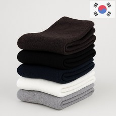 100% 국산 수면양말 5족세트 남녀공용 털빠지지 않는 무압박 임산부 보온양말