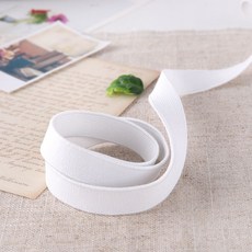 짱패브릭 (450cm)고탄력-이중직고무밴드-화이트, 15mm, 1개