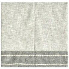 HOLA 和樂家居 拼接緹花短門簾 300g, 琉璃綠