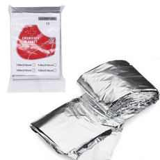 비상용 구급 보온 담요 체온 유지 은박 담요 응급담요 조난용 긴급구조, 1개