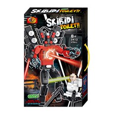 [신광] 스키비디 토일렛 블럭 2412 470PCS 타이탄 사운드맨, 토일렛2412 맨470pcs, 1개