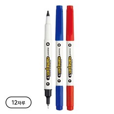 모나미 네임펜 T 트윈타입, 흑색, 12개
