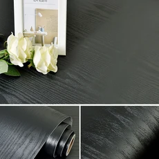 PVC 방수 목재 비닐 벽지 롤 자체 접착 장식 종이 문 캐비닛 데스크탑 가구 장식 스티커, 30cmX500cm, WPS013