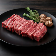 초정한우 1+ 한우 갈비살 원뿔 한우 암소 구이용 소고기, 200g, 8개