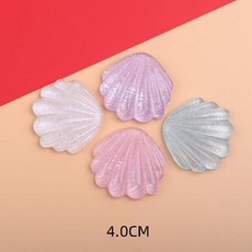 조개파츠 데코덴 대왕 플라스틱 부자재 슬라임, 1개, 대왕 조개 파츠-A.블루