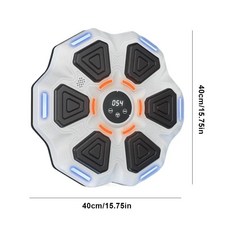 펀치 체육관 운동 행사 킥 복싱 태권도 새로운 스마트 음악 기계 벽 마운트 피트니스 백 홈 블루투스 호환 훈련, White with gloves, 1개