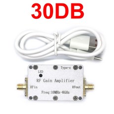 LNA 10Mhz 6GHz 무선 주파수 이득 10DB 20DB 30DB 40DB 50DB 고평도 전력 구동 트랜시버, 1개