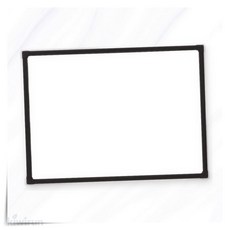 두문 더슬림 자석보드 470x345x10 화이트 블랙프레임 슬림 게시판 자석