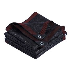 검은색 차양 단열 차단 자외선 메쉬 야외 폴리에틸렌 차단제 새로운 암호화된 천막 두껍고 네트, 2x, Gift rope