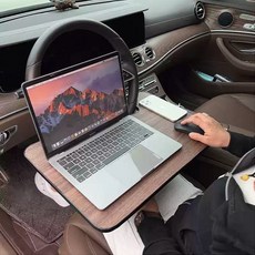 핸들 노트북 거치대 차량용 트레이 운전석 다용도 선반 식사 테이블 스탠드, 04. 14인치 스티어링 휠 커버용
