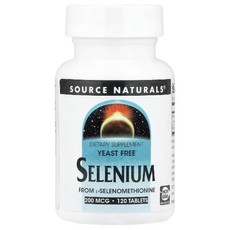 Source Naturals 셀레늄 200mcg 칼슘 37mg 120정, 1개