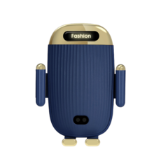 無線充電手機支架，單手操作，穩固夾持，角度可調，時尚外觀, 藍色-充電手機支架, MCK-CH02