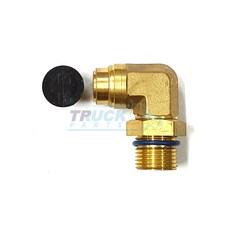 연료 커넥터 / 니플 / 호스 15파이 / 나사선 22mm / ㄱ자 / P3277412580 / 대우순정품