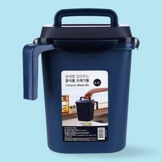 음식물 쓰레기통 5.1L 뚜껑형 주방 수거통 가정용 다용도 수납통, 1개, 상세페이지 참조