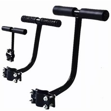 자전거보조손잡이 핸들바 막대 연습용 보조 뒤에서잡아주는, 1세트, 03.전기차 일자형 13cm 팔걸이+고무패드