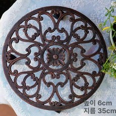 철제 화분받침 바퀴 달린 마당 원형 피팅룸 이동식 식물, 1개, 스타일 5 바인 앤티크 코퍼 (라지)
