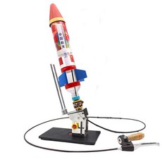 물로켓 발사대 과학 교구 실험 에어 노즐 펌프 로케트 날리기, 1개, 1. 기본재료 세트1