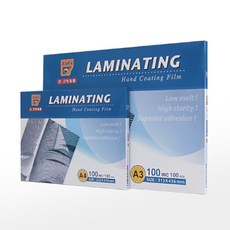 알파 단면 손코팅지 100MIC A4 100매 라미네이팅필름 코팅용지 코팅기