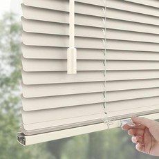 늘다온 무타공 블라인드 알루미늄 손잡이로 내리는 조절 당김 막대 스틱 커튼