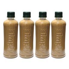 아카페라 심플리 디카페인 로어슈거 라떼 무라벨, 400ml, 4개