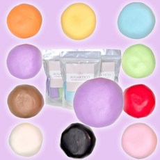 슈가반죽 국내생산 컬러반죽 골라담는 패키지 90g 슈가크래프트 폰던트 파우더 케이크 케익 도우 공예 [원산지:국산], 라벤다