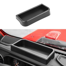JWWY 대시보드 보관 트레이 오거나이저 2024-2026+ 지프 랭글러 JL & 글래디에이터 JT 센터 콘솔 박스 내부 액세서리 블랙 1개 320149, JWWY 대시보드 보관 트레이 오거나이저, 2024-2