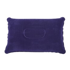 캠핑 에어 베개 공기 주입식 쿠션 필로우 여행 차량, 네이비, 1개