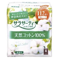 KOBAYASHI 小林製藥 Sarasaty棉質護墊, 1包, 112片, 15cm