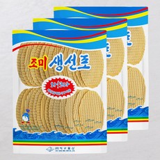 태성물산 조미생선포 40장내외 대용량 업소용 가정용 아이 간식 맥주 안주 조미어포 쥐포 튀김 빠삭이 꾸이꾸이 꾸이맨, 400g, 3개