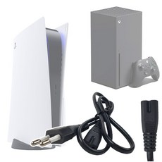 호환 PS2 PS3 PS4 PS5 전원케이블 220V 전원선 전기선 8자 엑스박스 호환, 팔십센치, 1개