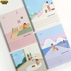 영어노트 핑크풋 보리야누나야 영어 필기 신학기 준비 1개입