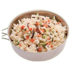 露營中毒本鋪乾燥飯，速泡即食甜椒素雞飯，輕快風素食沖泡飯，戶外登山行動糧, 1個, 甜椒素雞飯(全素)