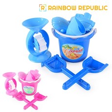 1단 물레방아 모래놀이, 블루, 1개