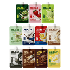 밀잇 단백질 쉐이크 파우치 11가지맛 스타터팩, 11개, 40g 11개, 40g
