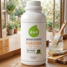 노루페인트 바니쉬 유광 투명 1L, 1개