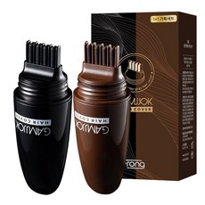 프롱 감쪽 헤어 새치 커버 틴트 스틱 8ml, 블랙+브라운, 1개