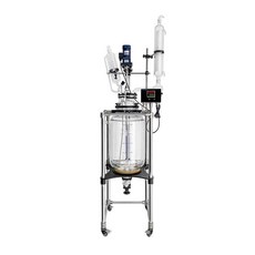 유리 반응기 단층 플라스크 실험실 고온 증류 배합기, 50L (0~600rpm), 1개