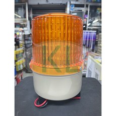 台灣 紅鷹牌 中型 KA 傳統馬達旋轉式警示燈, 黃色,12V, 1個