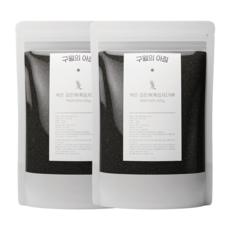 구월의아침 쪄서볶은 검은깨 흑임자가루 검정깨 분말 500g, 2개