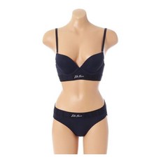 여성 마이크로 로고 브라팬티세트(ECWBR331ECWBP331NV) 2584137