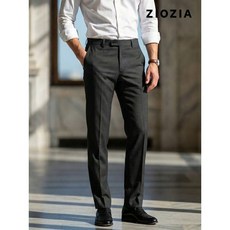 지오지아. 울 스판 카키 정장팬츠 AAE2SP1301_KH