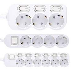 국산 멀티탭 16A KS KC 인증 난연 과부하 차단 메인 개별 통합 절전 스위치 멀티 코드 접지 콘센트 연장선 2구 3구 4구 5구 6구 1.5M 2.5M 4.5M, 1개, 메인스위치 멀티탭 4구