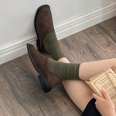 [당일출고] 꼼꼼구두 카더 스웨이드 스퀘어 2way 바부슈 클래식 로퍼(3cm)