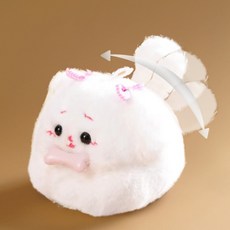 꼬리 흔드는 강아지 고양이 키링 [꼬리 팡팡] 자동 가방고리