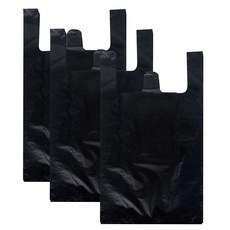 크린아이 검정 손잡이 비닐봉투 3호, 12L, 300개