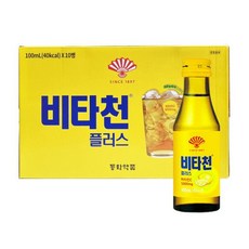 동화약품 부채표 비타천플러스 100ml x 80병(안전포장)선물 케이스4장 비타민음료, 80개입