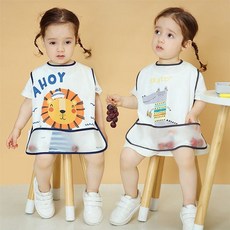 반투명 포켓 민소매 아동 방수턱받이(M-XL)204683 bil+257QG, 토끼XL